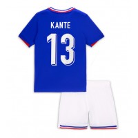 Echipament fotbal Franţa Kante #13 Tricou Acasa European 2024 pentru copii maneca scurta (+ Pantaloni scurti)